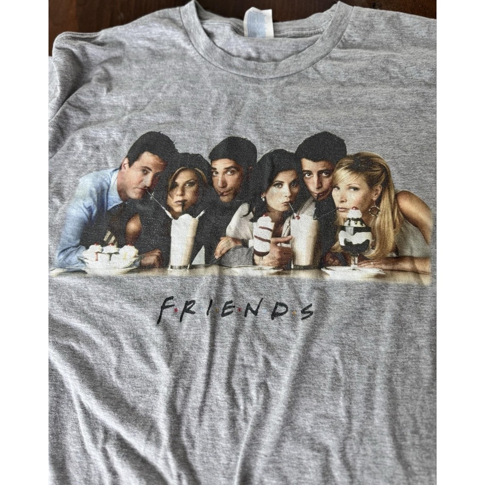 Port & Company Shirt Mens XL Gray Friends TV Show Cast Milkshake Graphic T-Shirt - Picture 2 of 6